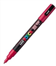 Posca Μαρκαδόρος Σχεδίου 1.3mm Dark Red PC-3M/14