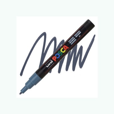 Μαρκαδόρος Ανεξίτηλος Uni Posca Pc-3m/61 Slate Grey