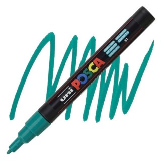 Posca Μαρκαδόρος Σχεδίου 1.3mm Emerald Green PC-3M/31