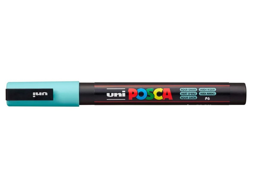 Posca Μαρκαδόρος Σχεδίου 1.3mm Aqua Green PC-3M/P6