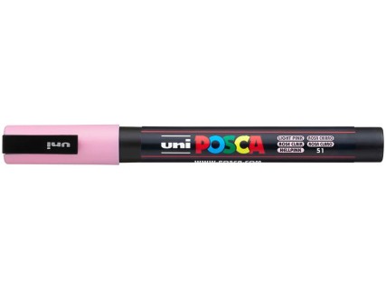 Posca Μαρκαδορος Pc-3m/51 0.9-1.3mm Ανοικτο Ροζ Light Pink