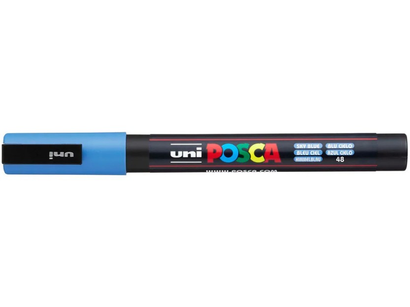 Posca Μαρκαδορος Pc-3m/48 0.9-1.3mm Sky Blue