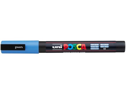 Posca Μαρκαδόρος Σχεδίου 1.3mm Sky Blue PC-3M/48
