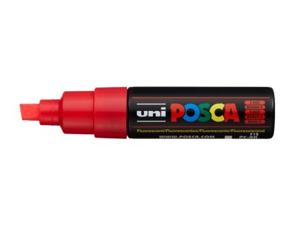 Posca Μαρκαδόρος Σχεδίου Fluo Red PC-8K/F15