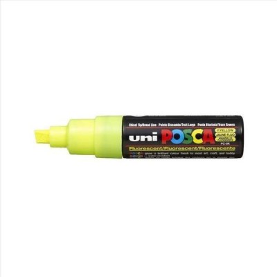 Uni-Ball Μαρκαδόρος 8mm Yellow Fluo PC-8K/F2