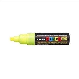 Uni-Ball Μαρκαδόρος 8mm Yellow Fluo PC-8K/F2
