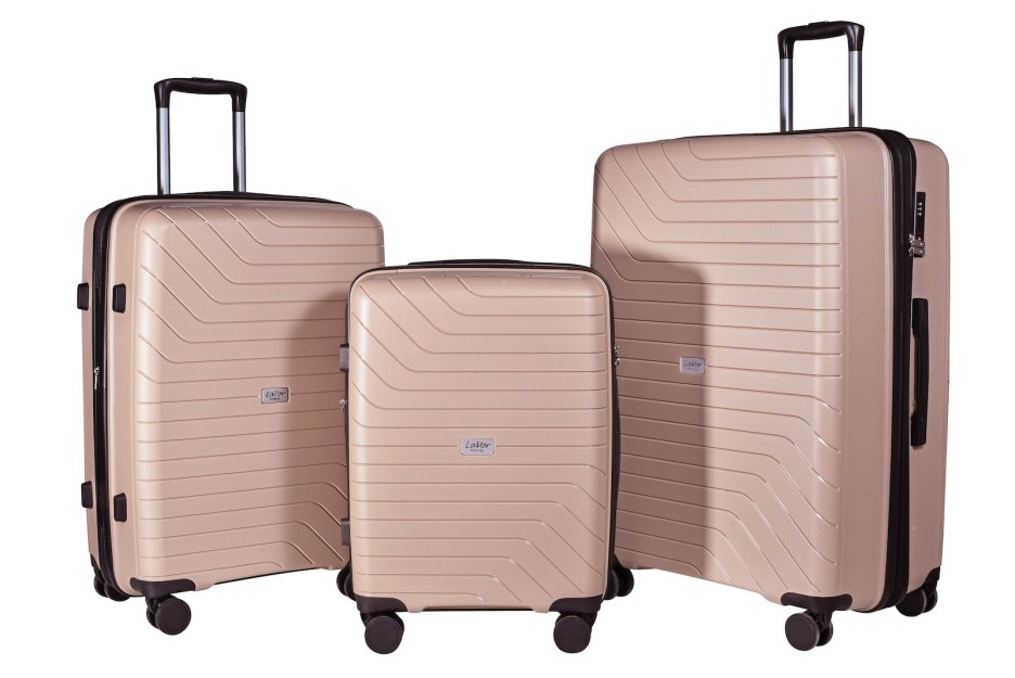 Lavor Βαλίτσες Ταξιδιού Σκληρές Μπεζ με 4 Ρόδες 1-604