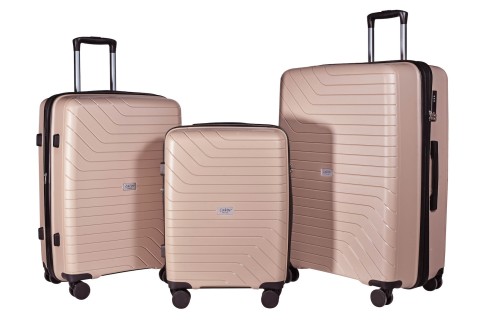 Lavor Βαλίτσες Ταξιδιού Σκληρές Μπεζ με 4 Ρόδες 1-604