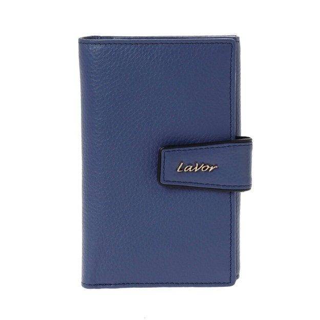 Lavor Μικρό Δερμάτινο Γυναικείο Πορτοφόλι με RFID Μπλε 1-6038