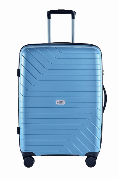 Lavor Μεγάλη Βαλίτσα Ταξιδιού Σκληρή Γαλάζιο με 4 Ρόδες Ύψους 75εκ. 1-604