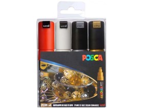 Posca Ανεξίτηλοι Μαρκαδόροι 8ΜΜ Ανεξίτηλοι Pc-8m 4τμχ