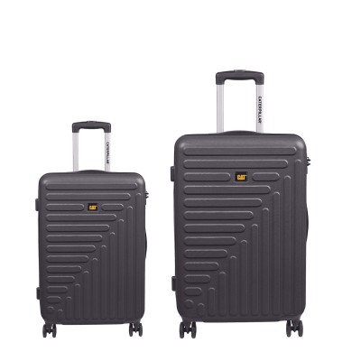 CAT Rockford Βαλίτσες Ταξιδιού Σκληρές Μαύρες Μέγιστου Ύψους 67.5εκ. με 4 Ρόδες Σετ 2τμχ 84683-01