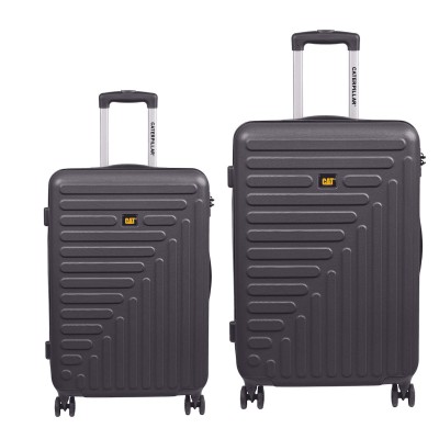CAT Rockford Βαλίτσες Ταξιδιού Σκληρές Μαύρες Μέγιστου Ύψους 77εκ. με 4 Ρόδες Σετ 2τμχ 84683-01