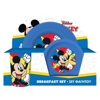 Διακάκης Σετ Φαγητού από Πλαστικό Mickey Mouse 3τμχ 000563781
