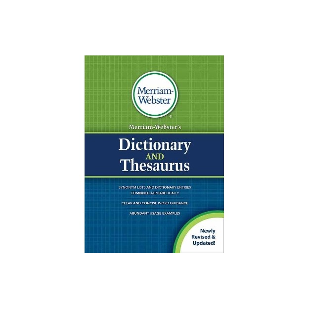 MERRIAM - WEBSTERS DICTIONARY   THESAURUS PB