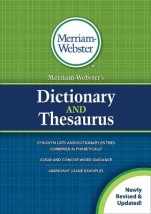 MERRIAM - WEBSTERS DICTIONARY THESAURUS PB