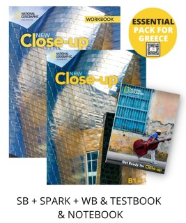NEW CLOSE-UP B1+ ESSENTIAL PACK FOR GREECE (SB + SPARK + WB   TESTBOOK   NOTEBOOK)