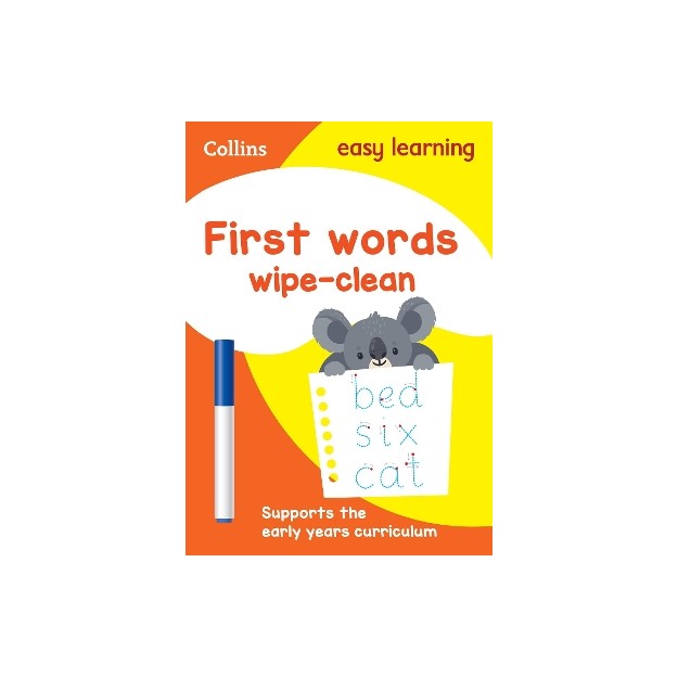 FIRST WORDS AGE 3-5 WIPE CLEAN ACTIVITY BOOK