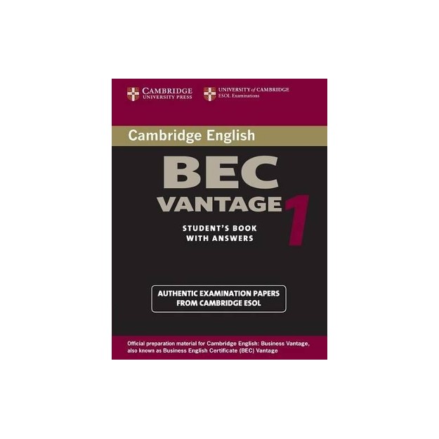 CAMBRIDGE BEC VANTAGE 1 SB W/A