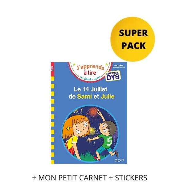 JAPPRENDS A LIRE AVEC SAMI ET JULIE SPECIAL DYS SUPER PACK (+ MON PETIT CARNET + STICKERS)