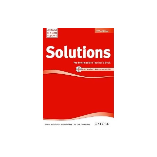 SOLUTIONS PRE-INTERMEDIATE TCHRS (+ CD-ROM) 2ND ED