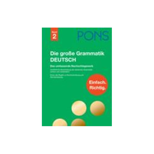 PONS DIE GROSSE GRΑMMATIK DEUTSCH BAND 2 HC