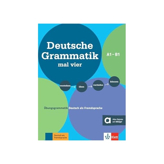 DEUTSCHE GRAMMATIK MAL VIER A1 - B1 (MIT AUDIOS)