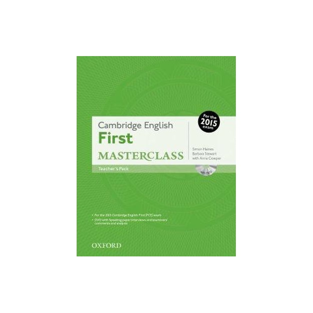 CAMBRIDGE ENGLISH FIRST MASTERCLASS TCHRS (+ DVD) N/E