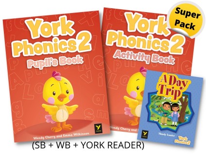 YORK PHONICS LEVEL 2 SUPER PACK (SB + WB + YORK READER)