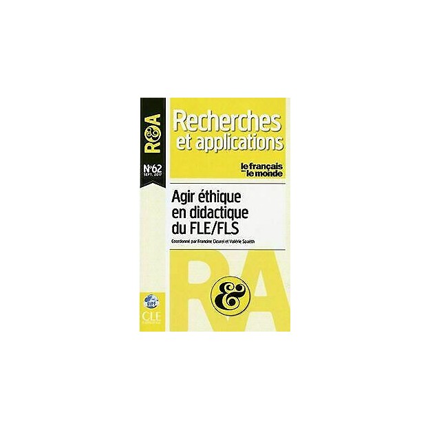 RECHERCHES ET APPLICATIONS - NUMERO 62