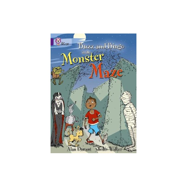 COLLINS BIG CAT : BUZZ AND BINGO AND THE MONSTER MAZE BAND 08/PURPLE PB