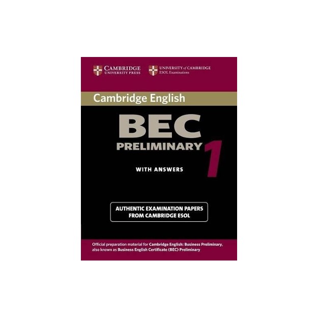 CAMBRIDGE BEC PRELIMINARY 1 SB W/A