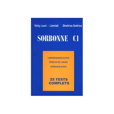 SORBONNE C1 25 TESTS COMPLETS CORRIGES