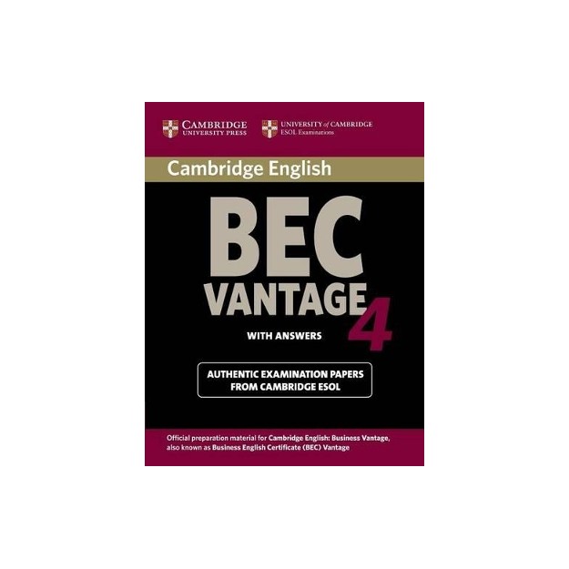 CAMBRIDGE BEC VANTAGE 4 SB W/A