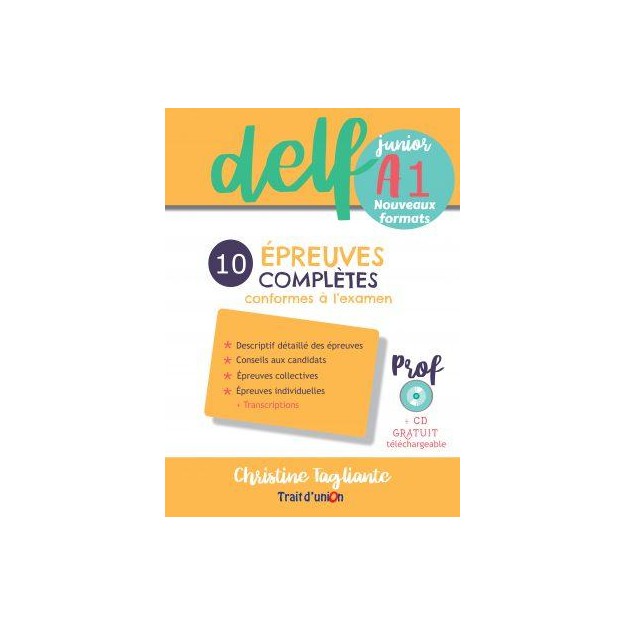 NOUVEAU DELF JUNIOR A1 10 EPREUVES COMPLETES PROFESSEUR