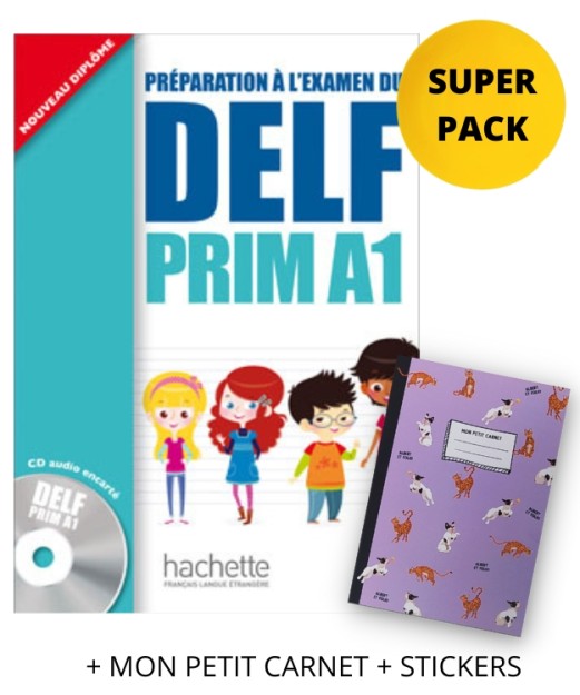 DELF PRIM A1 SUPER PACK (+ MON PETIT CARNET + STICKERS)
