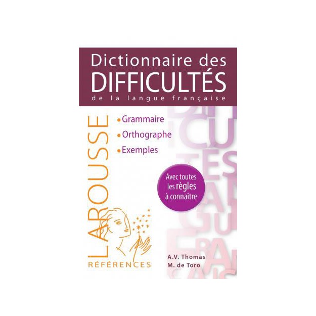 DICTIONNAIRE DES DIFFICULTES DE LA LANGUE FRANCAISE PB B FORMAT
