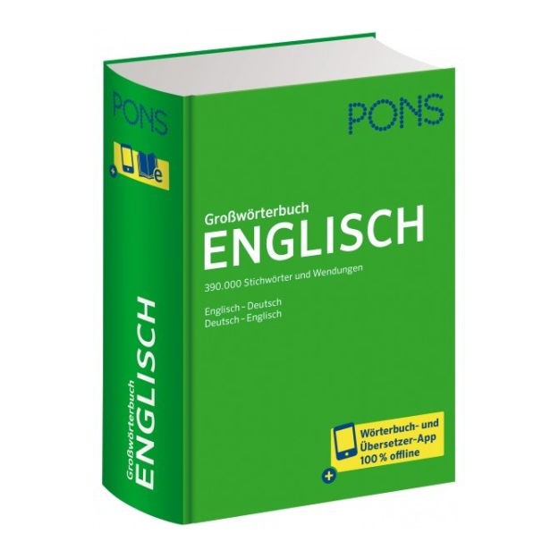 PONS GROSSWORTERBUCH ENGLISCH-DEUTSCH / DEUTSCH-ENGLISCH - MIT WORTERBUCH-APP HC