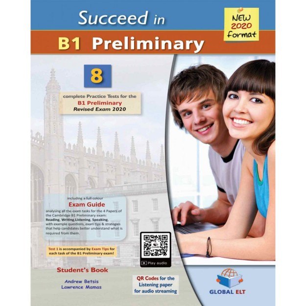 SUCCEED IN B1 PRELIMINARY 8 COMPLETE PRACTICE TESTS CD CLASS NEW 2020 FORMAT