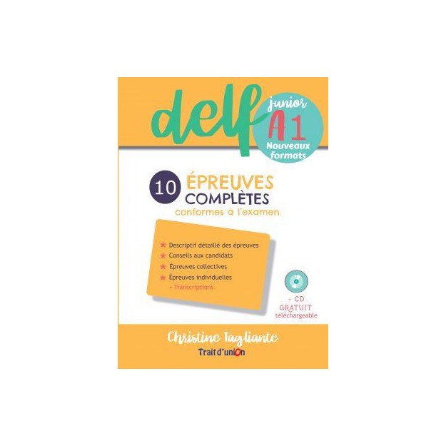 NOUVEAU DELF JUNIOR A1 10 EPREUVES COMPLETES