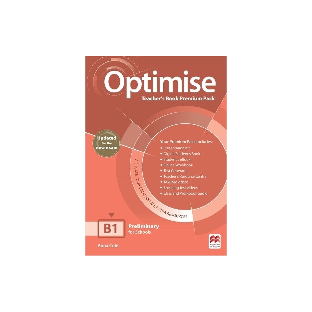 OPTIMISE B1 TCHRS PREMIUM PACK UPDATED FOR NEW EXAM