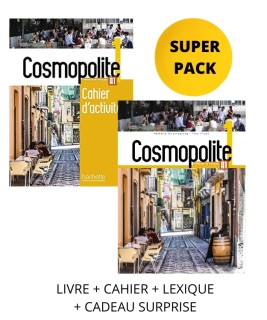 COSMOPOLITE 1 SUPER PACK (LIVRE + CAHIER + LEXIQUE + CADEAU SURPRISE)