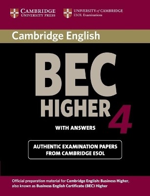 CAMBRIDGE BEC HIGHER 4 SB W/A