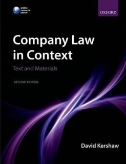 COMPANY LAW IN CONTEXT (TEXT AND MATERIALS) 2ND ED PB