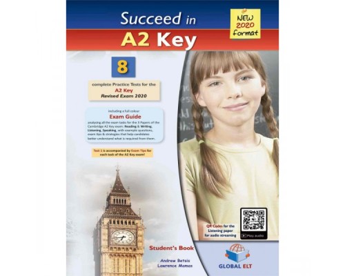 SUCCEED IN A2 KEY 8 PRACTICE TESTS TCHRS NEW 2020 FORMAT