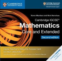 CAMBRIDGE IGCSE MATHEMATICS CORE EXTENDED CAMBRIDGE ELEVATE TCHRS RESOURCE ACCESS CARD