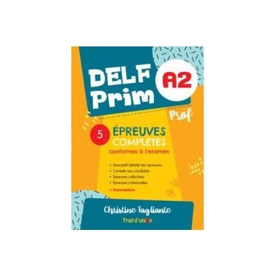 DELF PRIM A2 - 5 EPREUVES PROFESSEUR