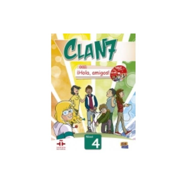CLAN 7 HOLA AMIGOS 4 ALUMNO (+ CD-ROM)