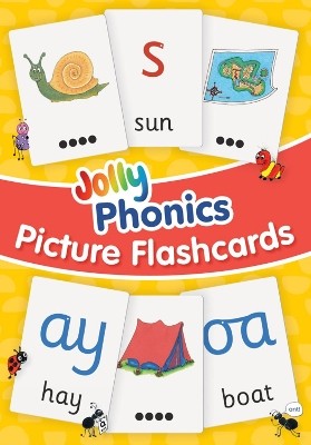 JOLLY PHONICS PICTURE FLASH CARDS : IN PRECURSIVE LETTERS