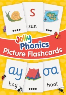 JOLLY PHONICS PICTURE FLASH CARDS : IN PRECURSIVE LETTERS